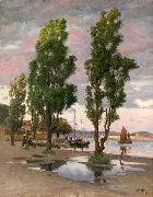 Johan Ericson Parken i Marstrand France oil painting artist